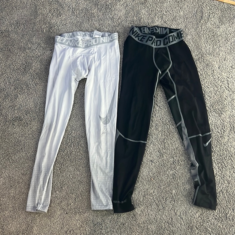 2 pair of nike compression work out tights ( mens)